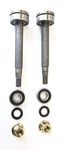 Set of 2, Shaft Kits for 137646, 137645 Used on 130794 Spindles. Compatible with Husqvarna Craftsman Poulan. Includes Shaft, Top & Bottom Bearing, Pulley Locknut, and The Very Important Spacer