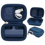 Khanka Hard Travel Case for iWALK Mini Portable Charger 4800/4500/3350mAh and Charging Cable,Ultra-Compact Power Bank Box(Blue,Case Only)