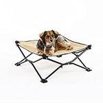 Coolaroo On The Go Elevated Pet Bed, Standard, Desert Sand