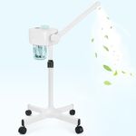 Professional Facial Steamer, Esthetician Facial Steamer, Face Steamer on Wheels, Rocker Arm/Preheat/Hot Mist Adjustment/Timer Function, Facial Steamers for Home Salon Spa Skin Cleaning