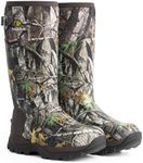 Trudave Hunting Boots for Men - 6mm Neoprene Camo Insulated And Waterproof Rubber Boots with Steel Shank