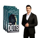 Bold Care 404 Extra Dots Condoms for Men - Elevate Pleasure with Every Touch - 30 Condoms (Pack of 3)