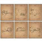 Construction Trucks Patent Prints -