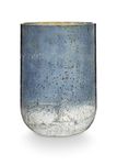 ILLUME Sapphire Crackle Blue 5.5 inch Soy Wax and Ceramic Large Candle, North Sky