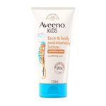 Aveeno Kids Face & Body Moisturising Lotion (1 x 150ml), Non-Greasy and Fragrance-Free Moisturiser Enriched with Soothing Oat, Face and Body Lotion for Kids' Sensitive and Developing Skin