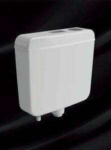 TIOTI mart Toilet Flush Tank Cistern Flush Tank White 8 Liter Water Capacity Luxury Flushing Cistern tank (Single Push Button)