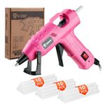 Mini Hot Glue Gun Kit: DEKO 20W Hot Glue Gun Fast for Crafting, Craft Small Glue Gun with 30 Glue Sticks for School Kids Craft Hobby DIY Arts Card Sealing Glass Fabric Metal Wood Plastic Home Repairs