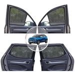 NEODRIFT 'NeoShade' Magnetic Car Sunshades for Tata Punch (UV Protection, Strong Magnetic Grip, Zipper Design, Temperature & Privacy Control) (Model: 2021-2024) (Set of 4)