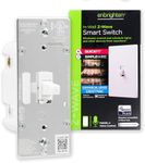 Enbrighten Z-Wave Plus Smart Switch with QuickFit and SimpleWire, In-Wall Toggle Commercial Grade 120/277 VAC, Z-Wave Hub Required, Works with Ring, SmartThings, Alexa, 700 Series, 59338