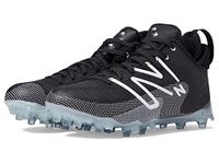 New Balance Men's Freezelx V4 Lacrosse Shoe, Black/White/Polar Blue, 5.5