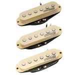 Wilkinson M Series High Output Alnico 5 Strat Single Coil Pickups Set for Stratocaster Electric Guitar, Cream