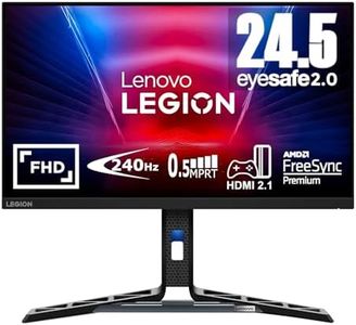 Lenovo Legion R25f-30 - Monitor 24.5'' FullHD con EyeSafe (VA, 240Hz, 0.5ms, HDMI+DP, FreeSync Premium, Altavoces) Ajuste de inclinacióltura/Pivot/Giro - Negro