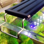 SANSEFERO® Ultra Thin Grass Frame Light for Aquarium Plants,(LY-50S | 9W | 55 CM) Super Slim LED Light for Fish Tank Aquatic Plant Landscape Grow Lighting Bright White and Blue (LY-50S-1.5 Ft)