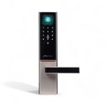 Godrej Smart Lock | The Only 7 in 1 NFC Digital Lock with Scheduled Biometric Access | VDP Compatible | Wooden Door in Home & Offices | Vegas Gold | 3 Yrs Warranty | Made in India