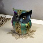 Xtore® Modern Classy Lucky Owl Resin Art Figure Showpiece -(Pack of 1,Multicolor)