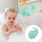 PandaEar Baby Bath Faucet Cover, Bath Spout Cover for Kids Toddlers Infant- Whale (Green)