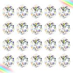 Aipaide Clear Crystal Ball Prism 20 PCS K9 Crystal Sun Catchers Ball for Garden Ornaments Outdoor Window Chandelier Hanging Pendant Feng Shui