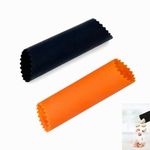 Jindizi Garlic Peeler, 2 pcs Silicone Tube Roller, Skin Remover Roller Keeper, Safe Silicon Utensil, Kitchen Peeling Tools, Convenient Ultimate Peelers Orange and Black