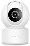 IMILAB C22 3K Security Indoor Camera - 360° View Home Camera with Color Night Vision for Baby/Pet Monitor, Plug-in 2.4Ghz WiFi 6 Inside Camera, 2-Way Audio, AI Detection, Local/Cloud Storage(White)