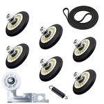 New Upgrade Dryer Roller Replacement Kit Fit for Lg or Kenmore Dryer, 4581EL2002C, 4561EL3002A, 4400EL2001D for DLEX8000V 79681072310 Dryer Drum Roller Kit Made of Premium Quality Material