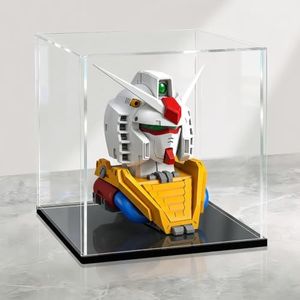 LANSCOERY Large Thickened Acrylic Display Case, 19.7x15.7x19.7 in