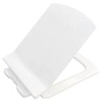 Clay Plus Western Toilet Soft Close Seat Cover Glossy Finish Comfort Seating Easy Hygiene Maintain Without Slamming for Toilet Commode (735 SEAT COVER)