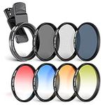 NEEWER 55mm Clip On Filters Kit for