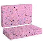 Eco-Friendly Foam Yoga Blocks (2-Pack) - Softer, High-Density Support for Yoga & Pilates, 100% Recycled Vegan Design - Size: 2 of 30x20x5cm