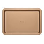 Russell Hobbs Opulence Baking Tray Oven Sheet Non-Stick Surface, 37 cm, Easy Clean, Strong and Durable, Ideal for Roasted Vegetables and Potatoes & Sweet Baked Treats, Carbon Steel, Gold, RH01690GEU7