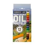 Sargent Art Water Soluble Oil Pastels, 12 Color Artist Set