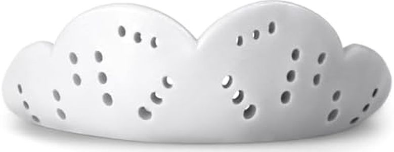 Moldable Mouthguard for Football, Hockey, Roller Derby, Team Sports, Lacrosse - Remoldable Up to 20 Times - Ultra Slim - Non Toxic (White)