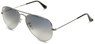 Ray-Ban Aviator RB3025 004/78 Gunmetal/Polarised Blue Gradient Grey