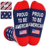 HAPPYPOP Patriots Gifts American Gifts American Flag Gifts Republican Gifts For Men Women, America Flag Socks Patriots Socks USA Socks Patriotic Socks