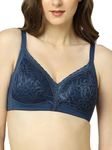 Triumph International Women's Polyamide Wire Free Casual Non-Padded Bra (20I319_Blue_34D)