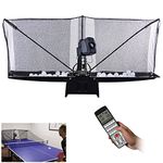 HIWERAN SIERINO Table Tennis Robot Ping-pong Ball Machine - Multi-Rotation Table Tennis Launcher with Ball Recycle Catch Net, Automatic Ball Collection and Serve Machine for Training