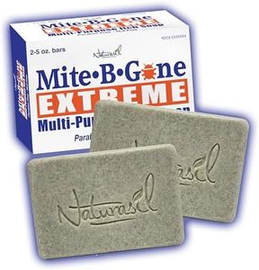 Mite-B-Gone Extreme Multi-Purpose Itch Soap 5oz (2-Pack) | Homeopathic Sulfur 1X HPUS & Thuja 6X | Supports Relief for Persistent Itching & Irritated Skin | Dead Sea Mud Lavender & Chamomile