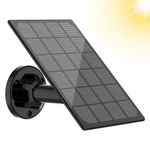 StartVision Solar Panel for Rechargeable Battery Outdoor Camera,Waterproof Solar Panel with 9.8ft USB Cable, Continuously Power for Outdoor Security Camera,5V 3.5W Micro USB Port