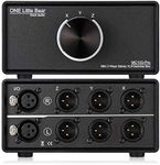 Nobsound 1-IN-3-OUT XLR Audio Switch ; Balanced Audio Converter ; 3-Way Stereo Passive Audio Selector Switcher (MC103 Pro 3-Out)