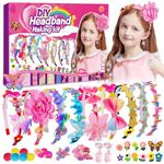 Headband Making Kit for Girls, DIY Hair Accessories for Girls Make Your Own Fashion Headband for Girls Toys for Girls 4-10 Girls Gifts 8-12 Years Old Kids Craft Kit Arts and Crafts for Kids