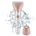 Electric Razor for Women,Women Shaver Wet & Dry Painless Hair Removal Razor, Waterproof Body Hair Remover for Face Legs Underarms, Cordless Bikini Trimmer for Women with Detachable Head,2 IN 1 Shaver