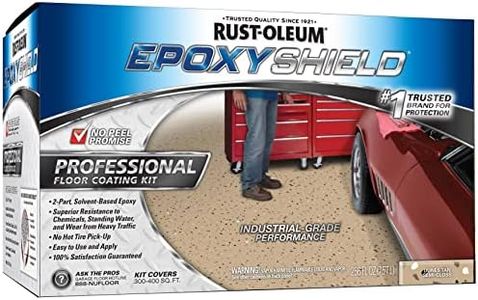 Rust-Oleum 238466 Epoxy Shield Esh-06 Professional Based Floor Coating Kit, Liquid, Tan, Solvent Like, 263 G/L Voc, 2 Gallon (Pack of 1), Dunes Sand, 11 Fl Oz