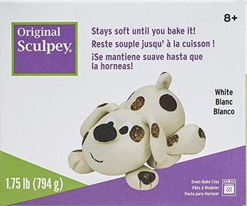 Polyform Original SCULPEY - 1.75lb - Block White Polymer Clay Accessory