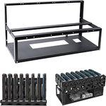 HIMAmonkey Mining Rig Frame Up to 8 GPU, Steel Open Air Miner Mining Frame Rig Case for Crypto Coin Currency Mining, ETH Ethereum Bitcoin Mining Accessories Tools,8 gpu