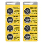 Toshiba CR2430 3 Volt Lithium Coin Battery (8 pcs)