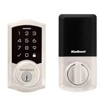 Kwikset SmartCode 270 Keyless Electronic Touchpad Deadbolt, Auto Door Lock, SmartKey Re-Key Security, Satin Nickel