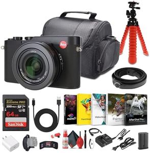 Leica D-Lux 8 Compact Digital Camera, 17MP 4/3" CMOS Sensor (19191) + 64GB Memory Card + Photography Software + Camera Bag + Flexible Tripod + Cleaning Kit + USB-C Cable + USB-C Adapter + More
