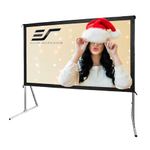 Elite Screens Yard Master 2, 120 inch Outdoor Projector Screen with Stand 16:9, 8K 4K Ultra HD 3D Fast Folding Portable Movie Theater Cinema 120" Indoor Foldable Easy Snap Projection Screen, OMS120H2