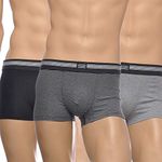 Jockey Cotton Stretch Short Trunk 3Pack, Black Stripe, L