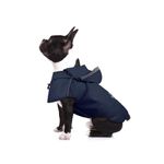 Small Dog Raincoat,Waterproof Puppy Raincoat,Reflective Dog Rain Jacket with Hoodie,Soft Lightweight,Adjustable Rain Jacket with Leash Hole,Dog Raincoat for Small Dog(Puppies,Blue)