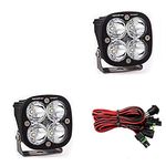 Baja Designs Squadron Sport LED Light Pods for Jeeps, Truck, Off Road, UTV - 2 PCS LED with Wiring Harness (Spot Beam; Clear)